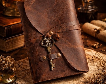 Old Style Vintage Leather Diary | Handmade Writing Journal for Writers & Daily Notes