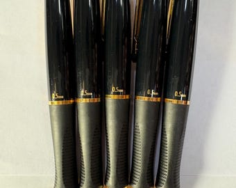 Vintage Sanford Phd Golden Black Mechanical Pencil 0.5mm - LOT OF 5 Made in Japan