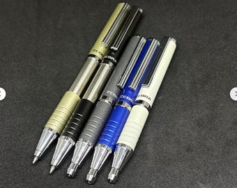 Vintage Zebra SL-F1 Stylish Telescopic Ballpoint Pen - Set of 5 Mix Color Rare Collectible