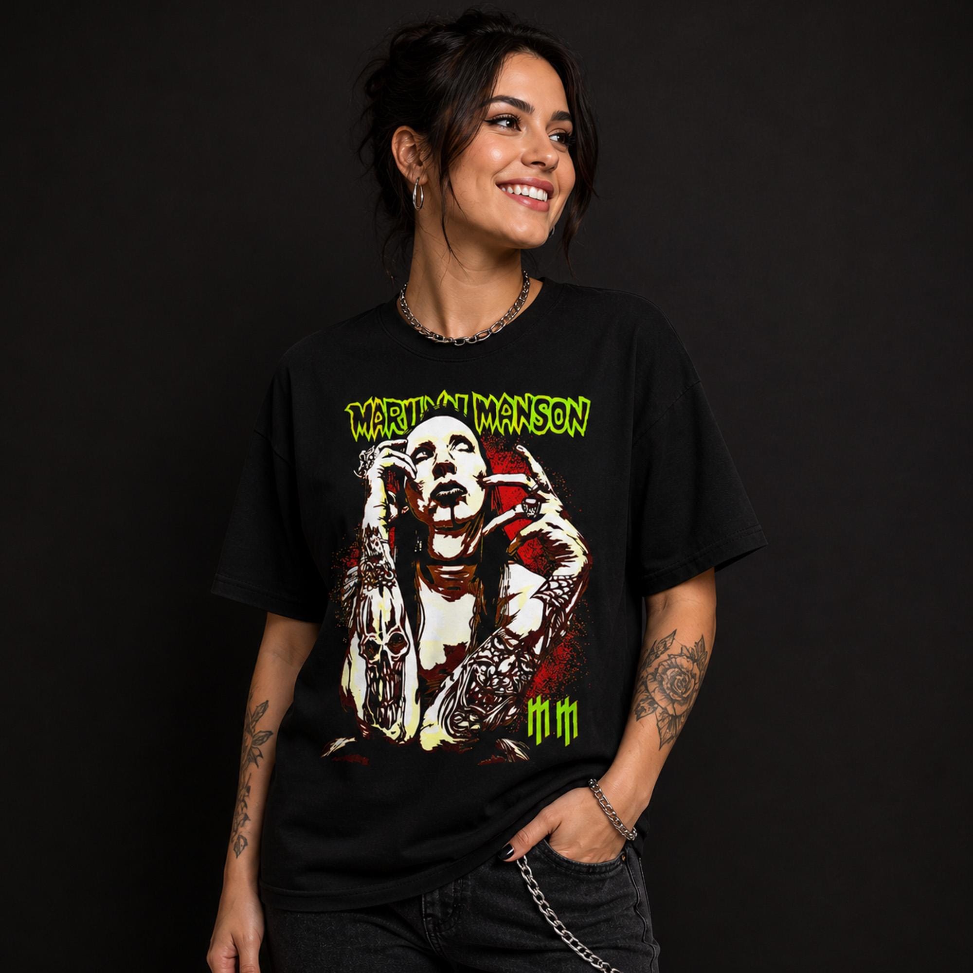 90s Marilyn Manson Shirt - Etsy