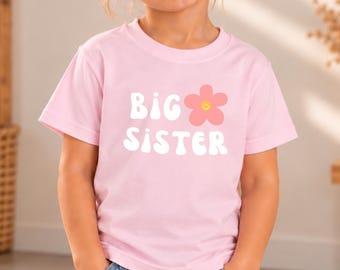Big Sister T-Shirt | Große Schwester Shirt | Geschenk zur Geburt | Schwangerschaftsverkündung | Geschwister Ankündigung | Schwester Geschenk
