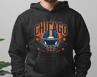 Vintage Chicago Football Sweatshirt, Retro Mascot Game Day Sweater