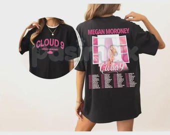 Camiseta del álbum Cloud 9 de Megan Moroney - Ropa para fans de la música country de Georgia Girl, camiseta de la gira "I'm Not Pretty", regalo de moda para una sensación de Nashville.