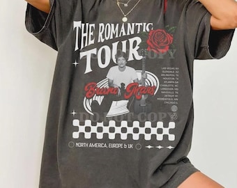 Comfort Colors Bruno Mars The Romantic Tour T-shirt 2026