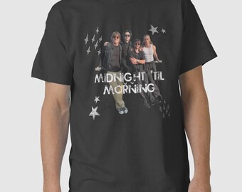 真夜中から朝までポーズとアイコンが面白いG4296ユニセックスTシャツ、最大サイズ5XL