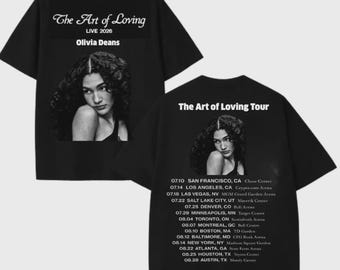 Olivia Deans the Art of Loving Tour 2026 Unisex T-Shirt Or Hoodie