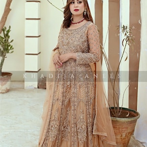 sachin and babi light blue dress Vestido Azul com Flores Bordadas
