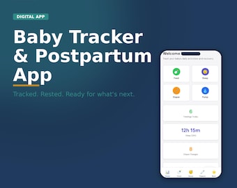 Babytracker | Postpartum App | Futterzeitplan & Schlaf-Tagebuch | Neues Elternwerkzeug