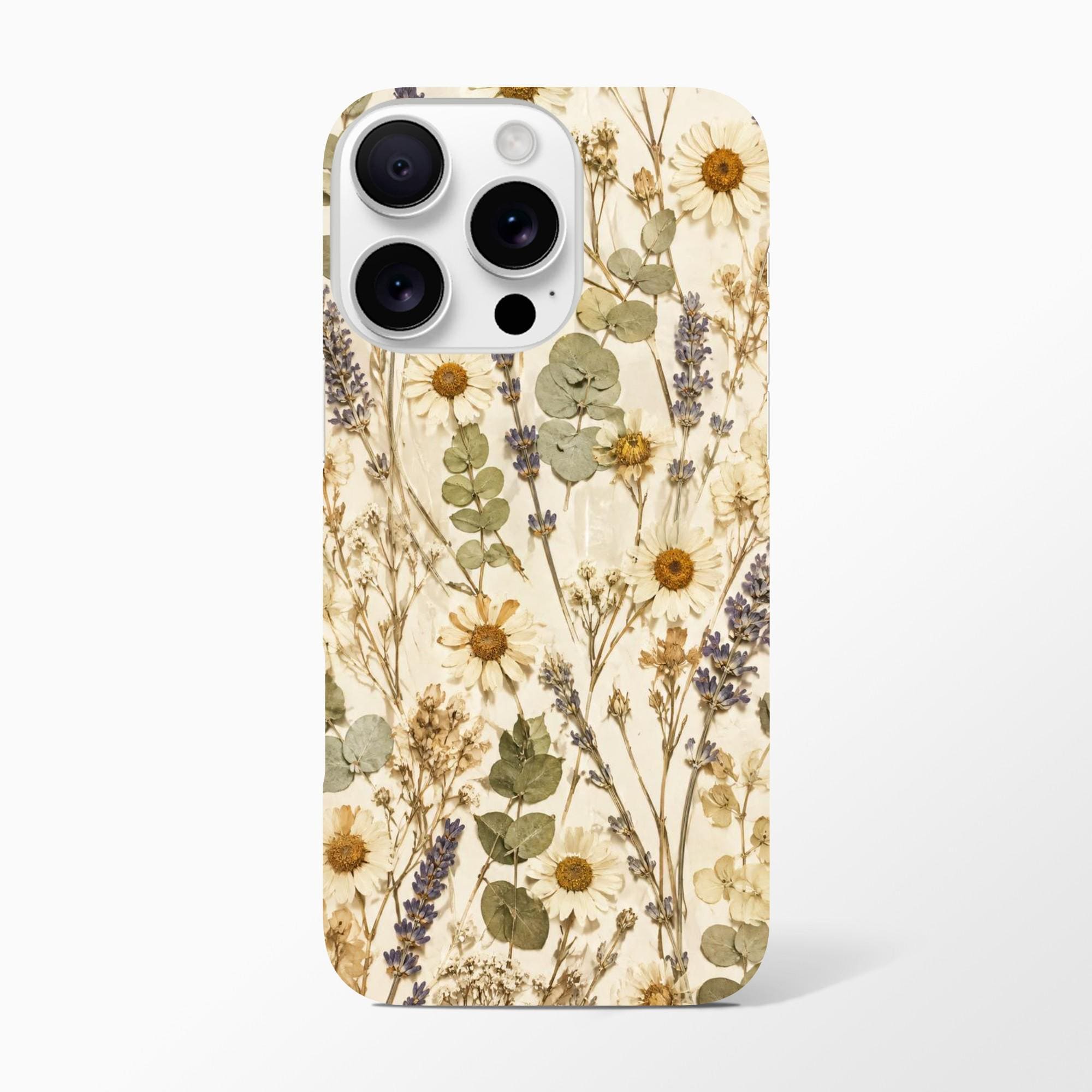 Pressed Flower Phone Case for Botanical Lovers Who Love Soft Aesthetics | Etsy product mockup