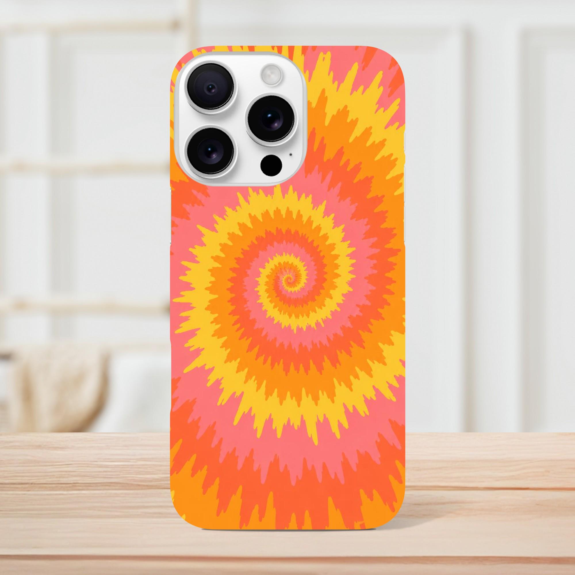Sunset Tie Dye Phone Case for Anyone Who Loves Retro 70s Vibes | Etsy product mockup