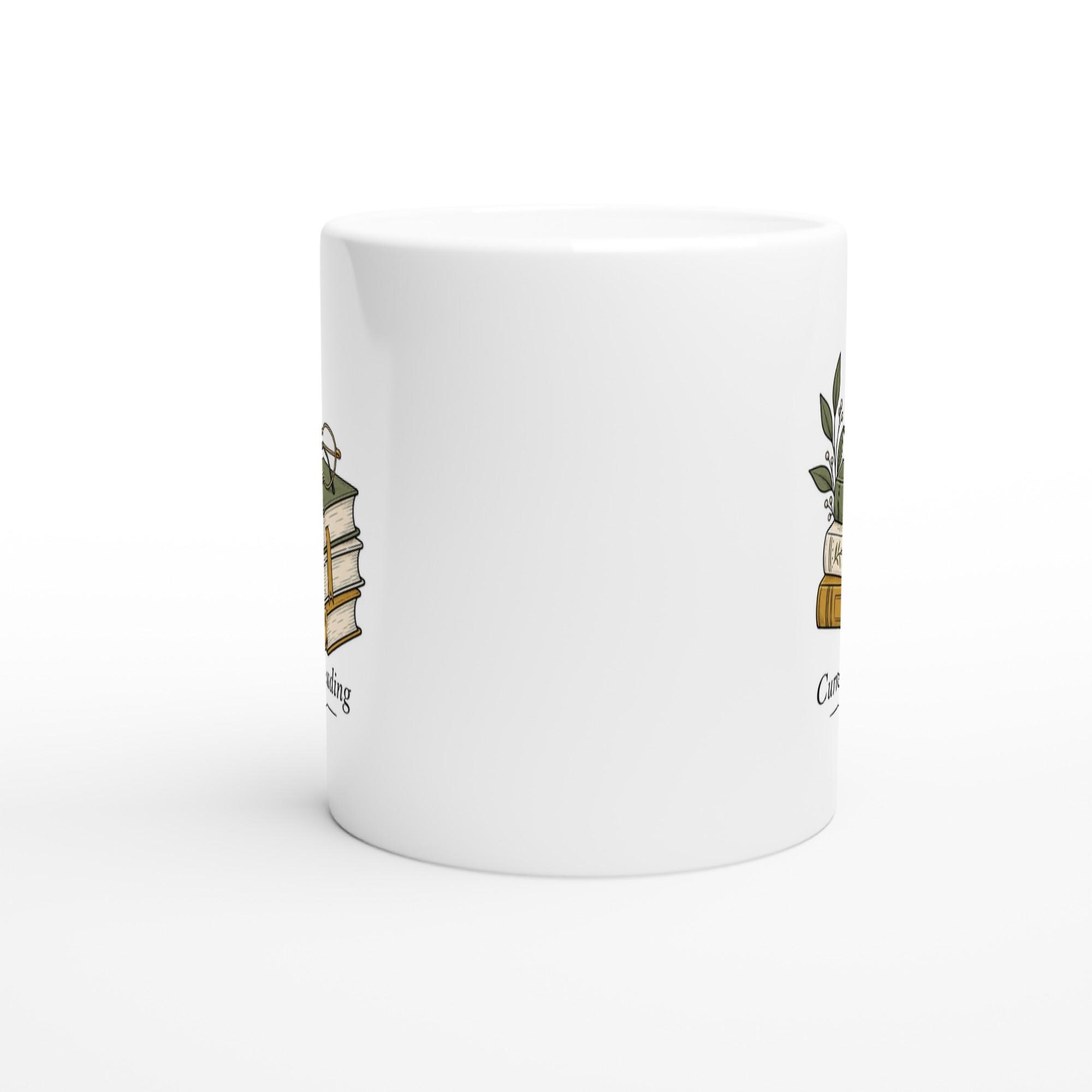 Currently Reading Mug, Book Lover Coffee Mug, Cozy Reader Gift Mug, Bookish Aesthetic Cup, Book Stack Coffee Mug | Etsy product mockup