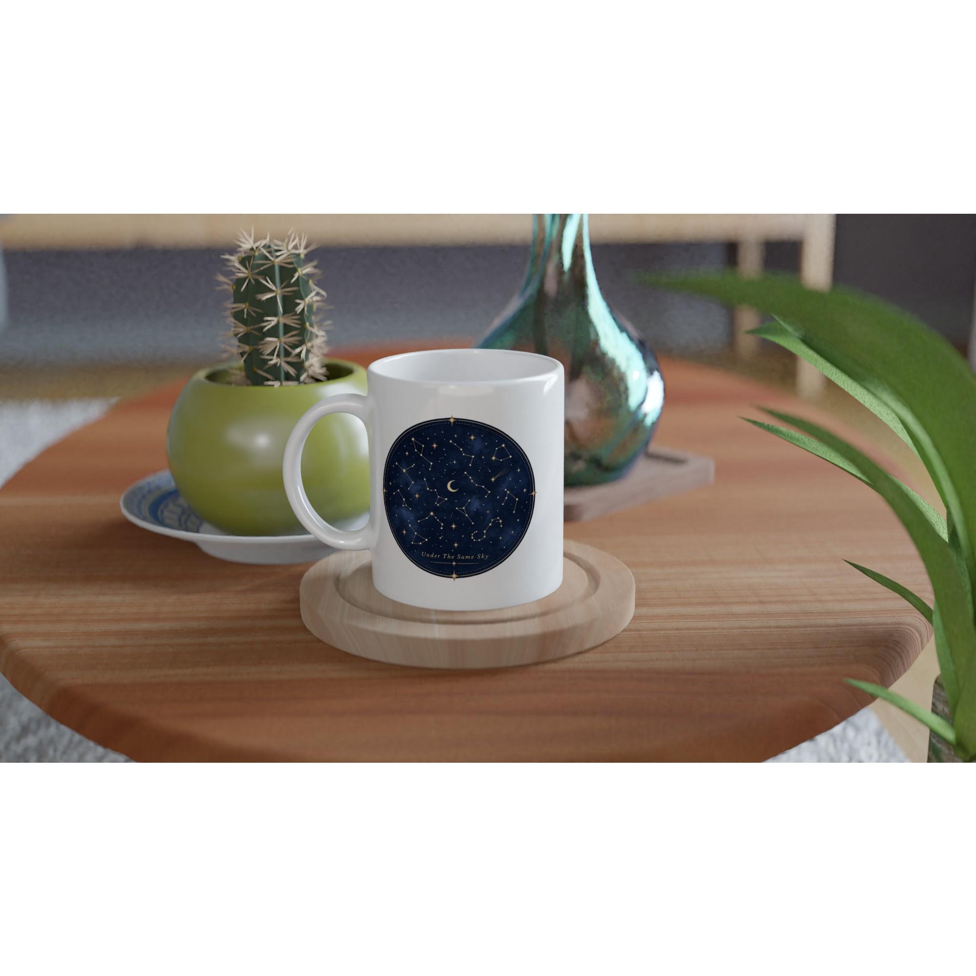 Under The Same Sky Mug, Constellation Star Map Mug, Celestial Coffee Mug, Minimalist Star Gift Mug, Night Sky Aesthetic Cup | Etsy product mockup