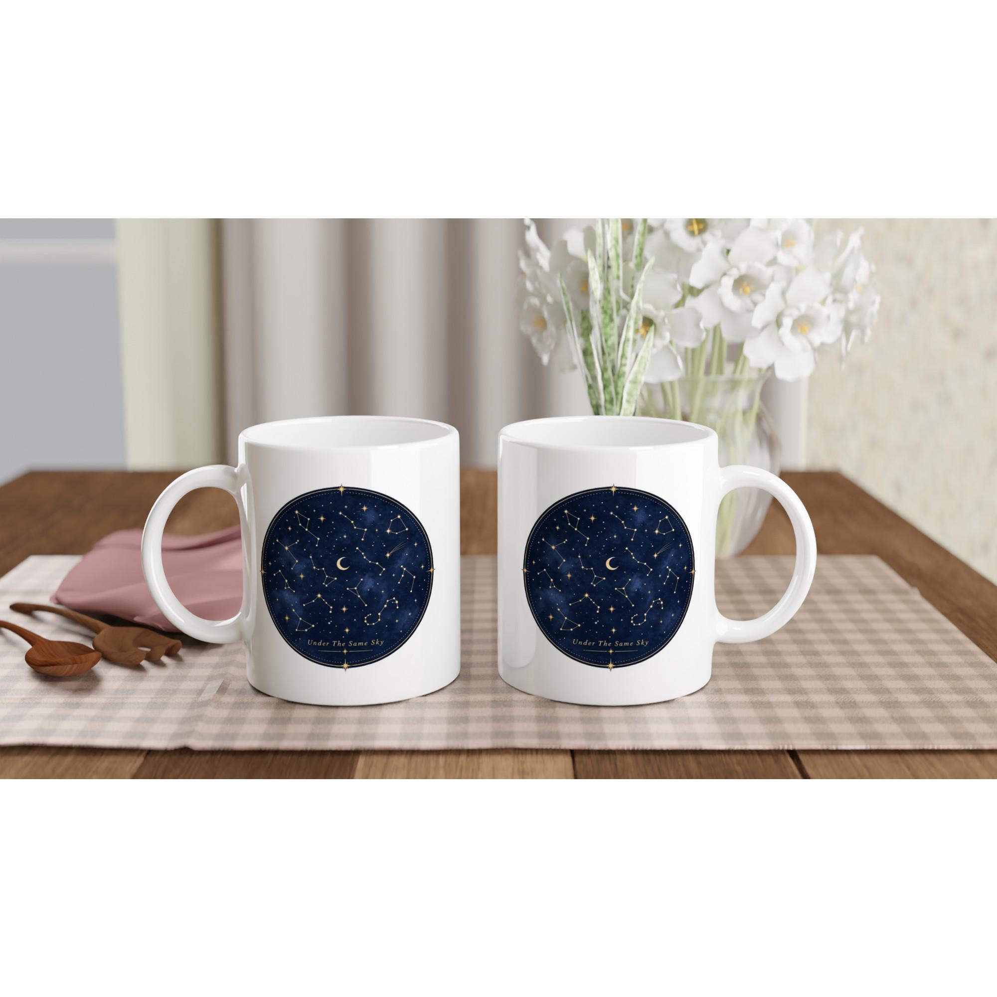 Under The Same Sky Mug, Constellation Star Map Mug, Celestial Coffee Mug, Minimalist Star Gift Mug, Night Sky Aesthetic Cup | Etsy product mockup