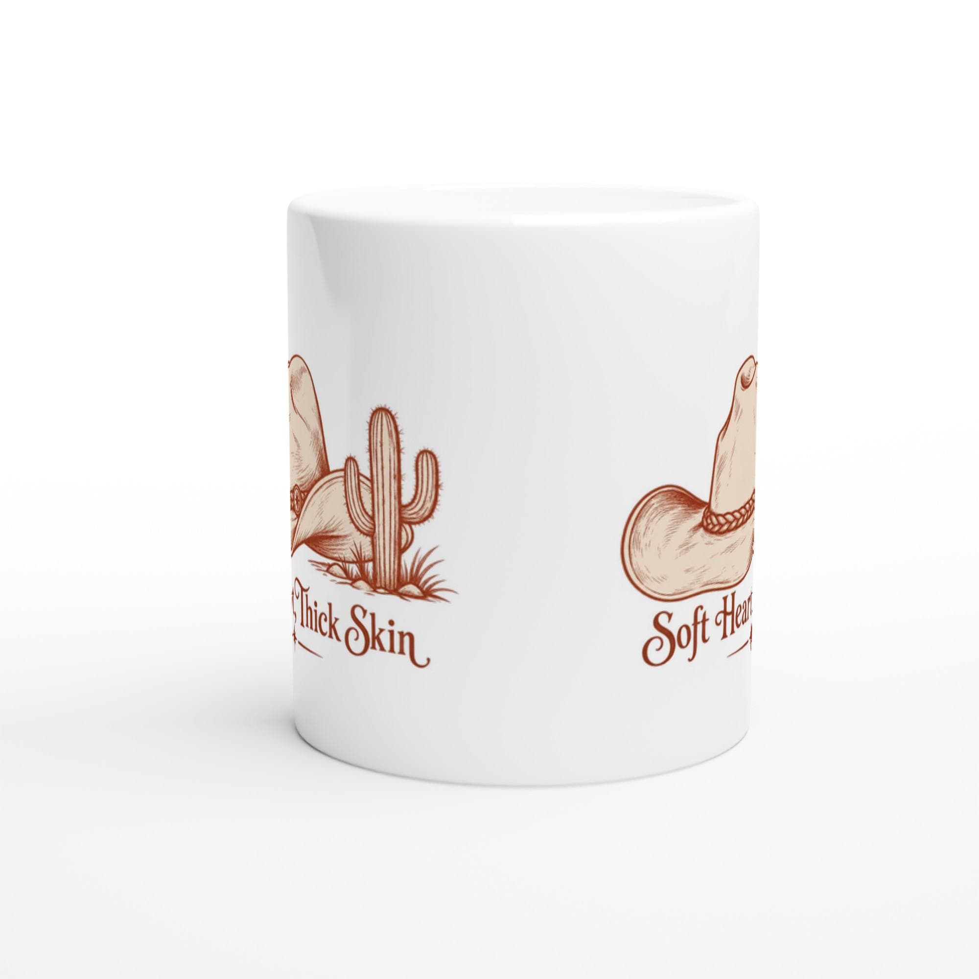 Soft Heart Thick Skin Mug with Western Cowgirl Aesthetic and Cactus Design | Etsy product mockup