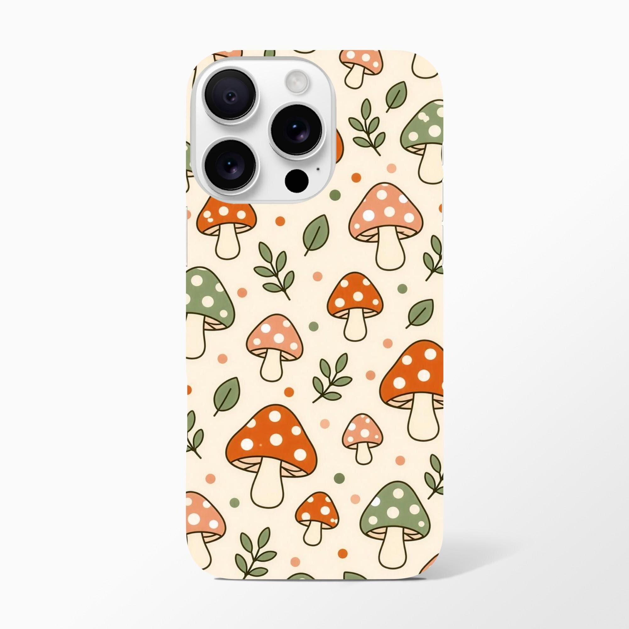Mushroom Phone Case, Cottagecore Aesthetic Case, Cute Mushroom Pattern Case, Whimsical Nature Case, Cozy Cottagecore Phone Case | Etsy product mockup
