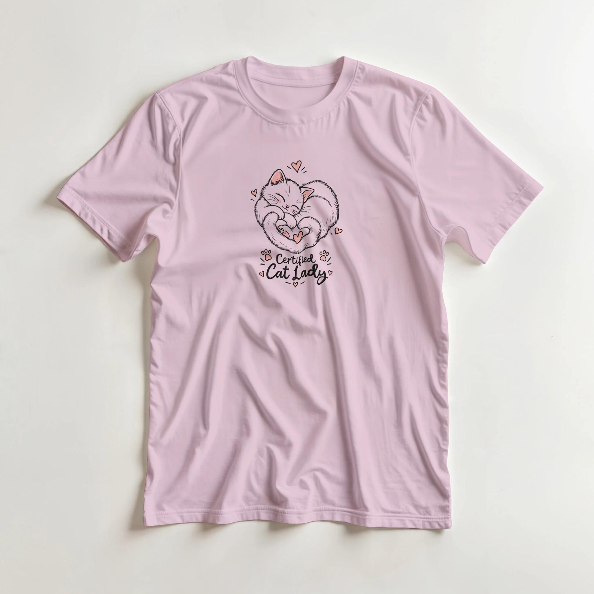 Certified Cat Lady Shirt for Women Who Are Ruled by Their Cats | Etsy product mockup