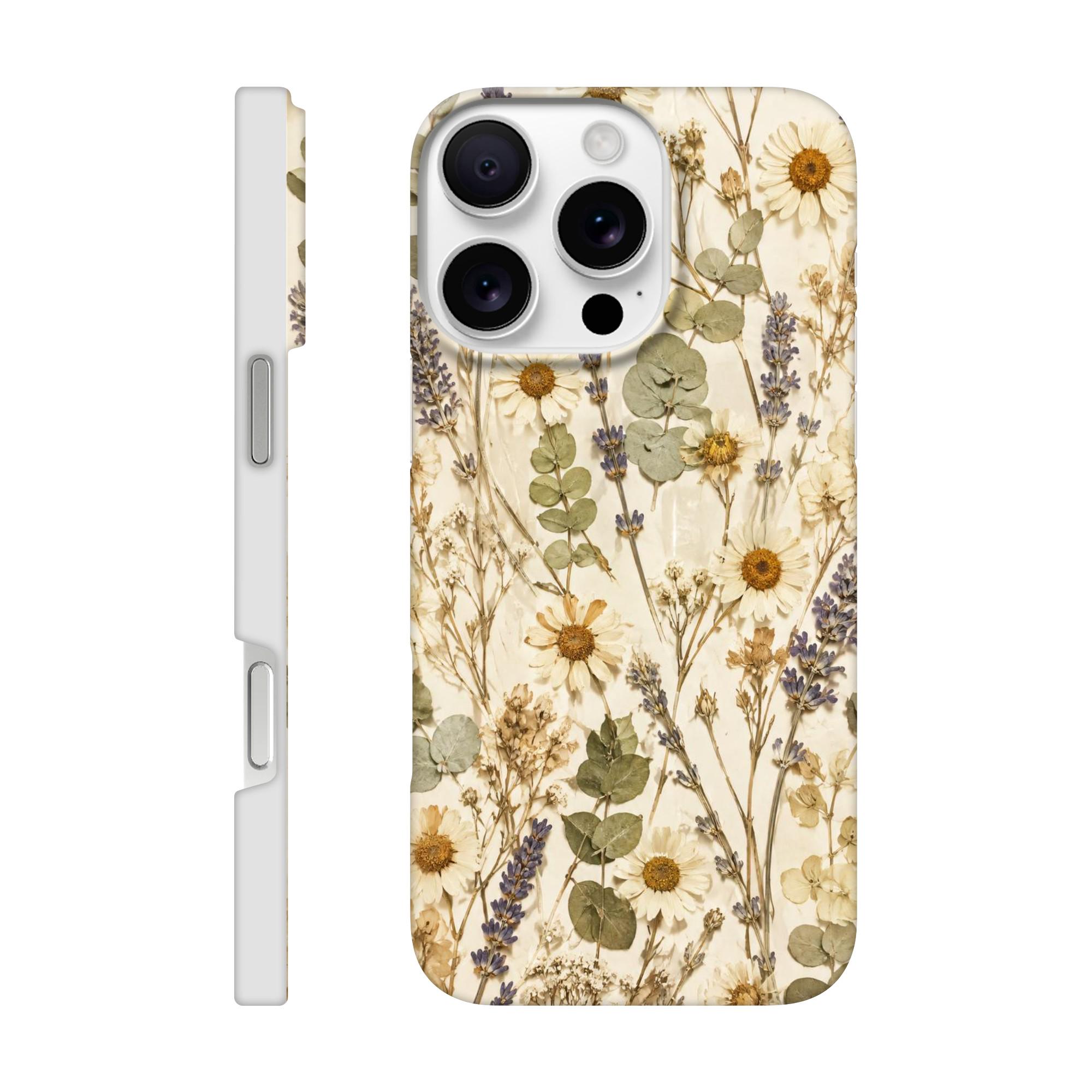 Pressed Flower Phone Case for Botanical Lovers Who Love Soft Aesthetics | Etsy product mockup
