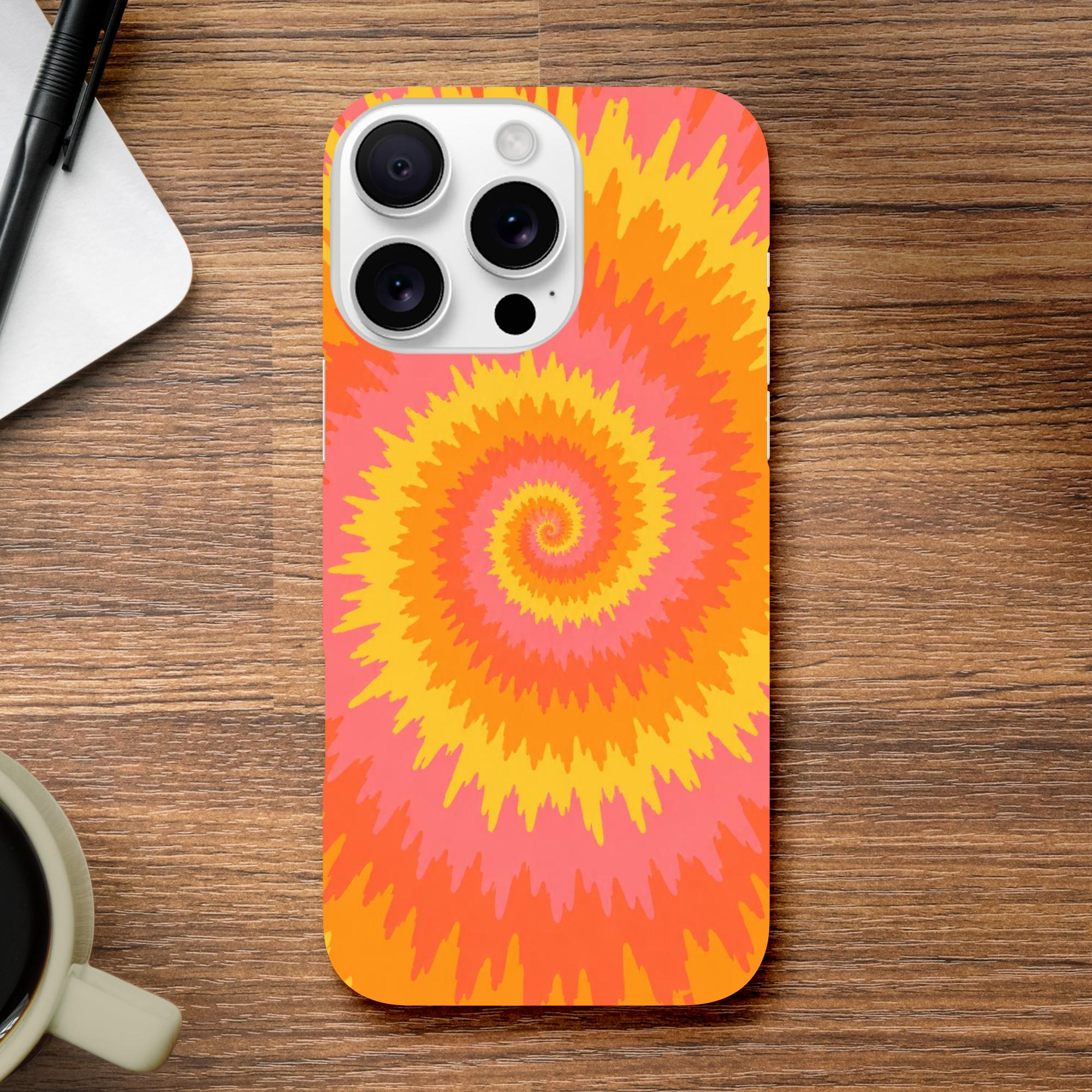 Sunset Tie Dye Phone Case for Anyone Who Loves Retro 70s Vibes | Etsy product mockup