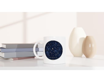 Under The Same Sky Mug, Constellation Star Map Mug, Celestial Coffee Mug, Minimalist Star Gift Mug, Night Sky Aesthetic Cup