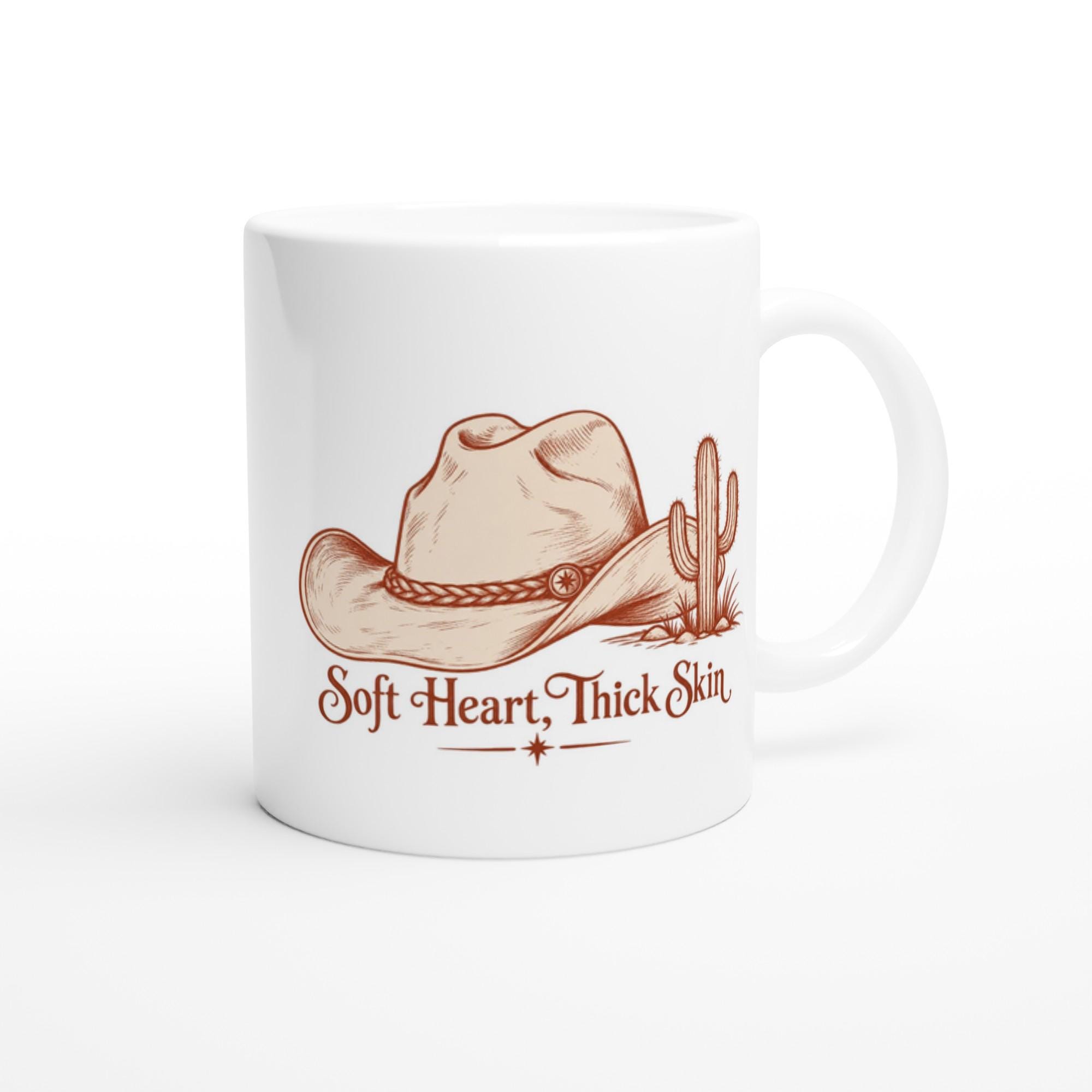 Soft Heart Thick Skin Mug with Western Cowgirl Aesthetic and Cactus Design | Etsy product mockup