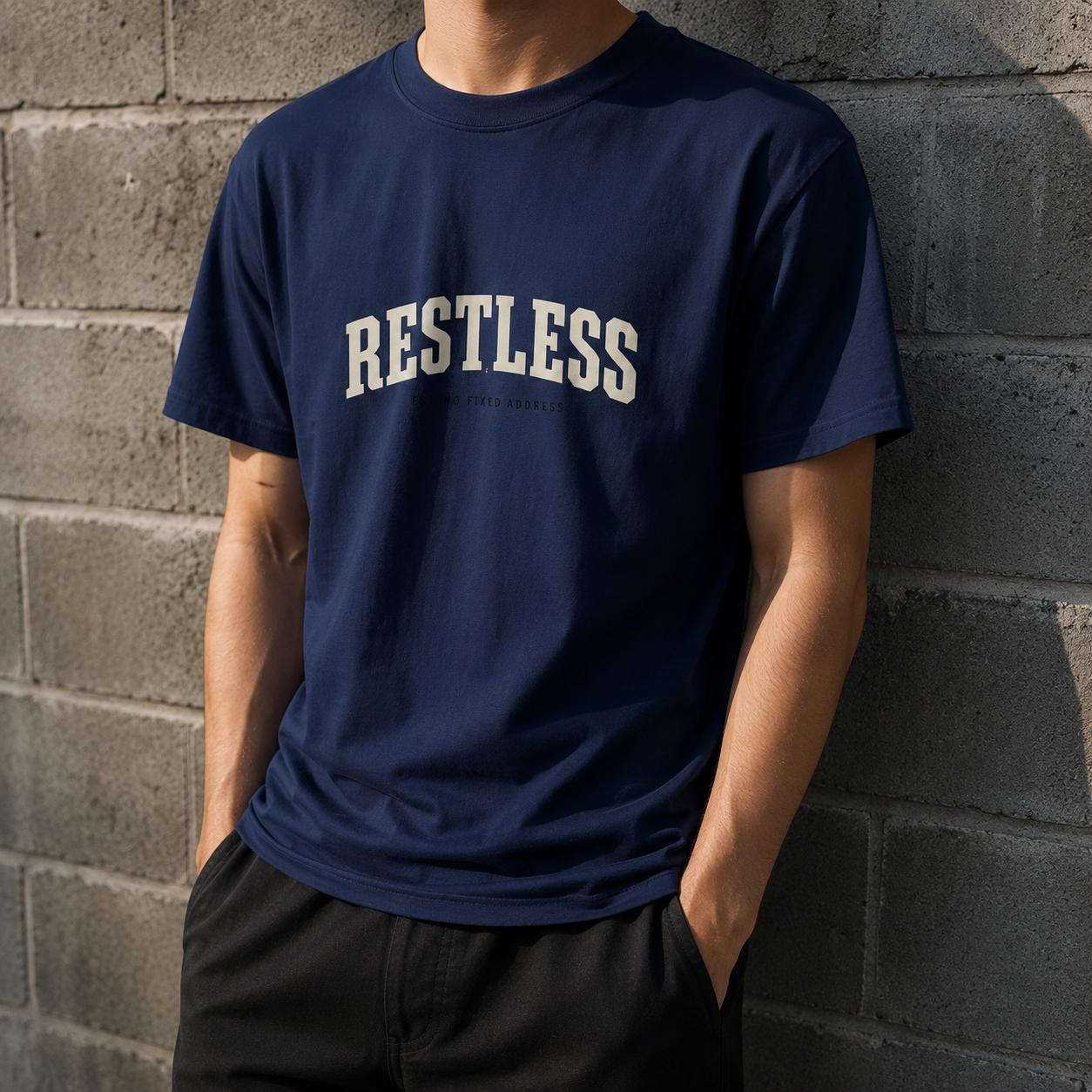 Restless Streetwear Shirt for Anyone Who Never Sits Still | Etsy product mockup