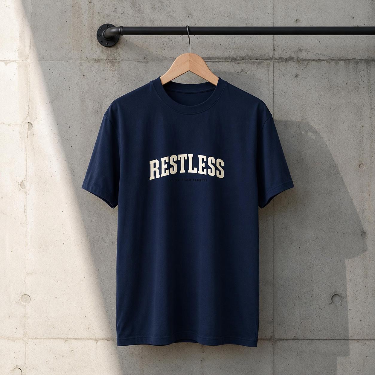 Restless Streetwear Shirt for Anyone Who Never Sits Still | Etsy product mockup
