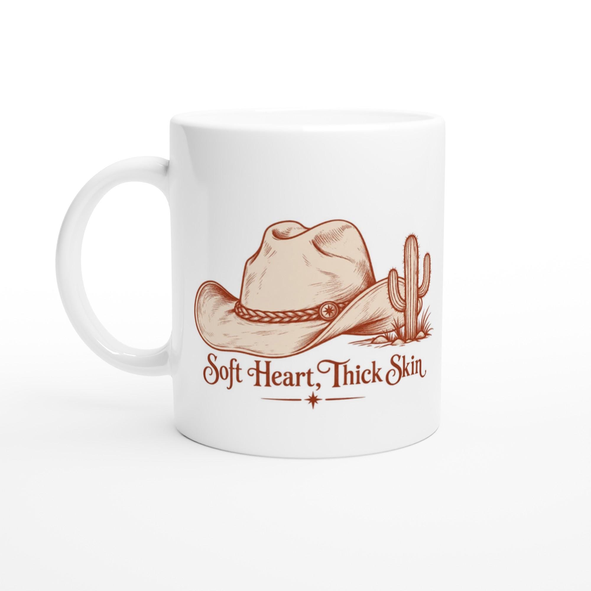 Soft Heart Thick Skin Mug with Western Cowgirl Aesthetic and Cactus Design | Etsy product mockup