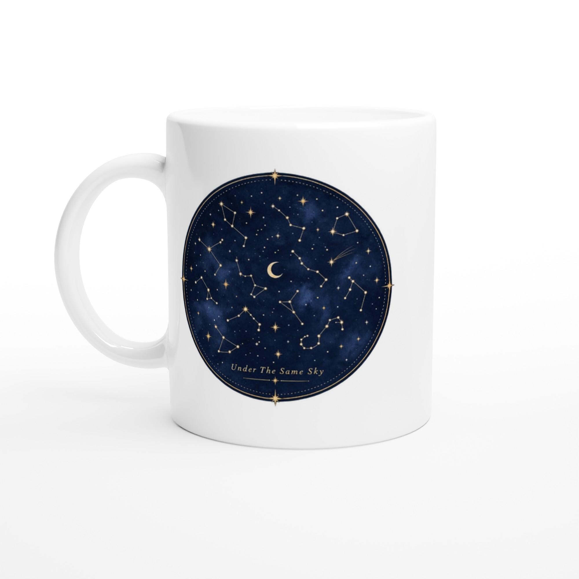 Under The Same Sky Mug, Constellation Star Map Mug, Celestial Coffee Mug, Minimalist Star Gift Mug, Night Sky Aesthetic Cup | Etsy product mockup