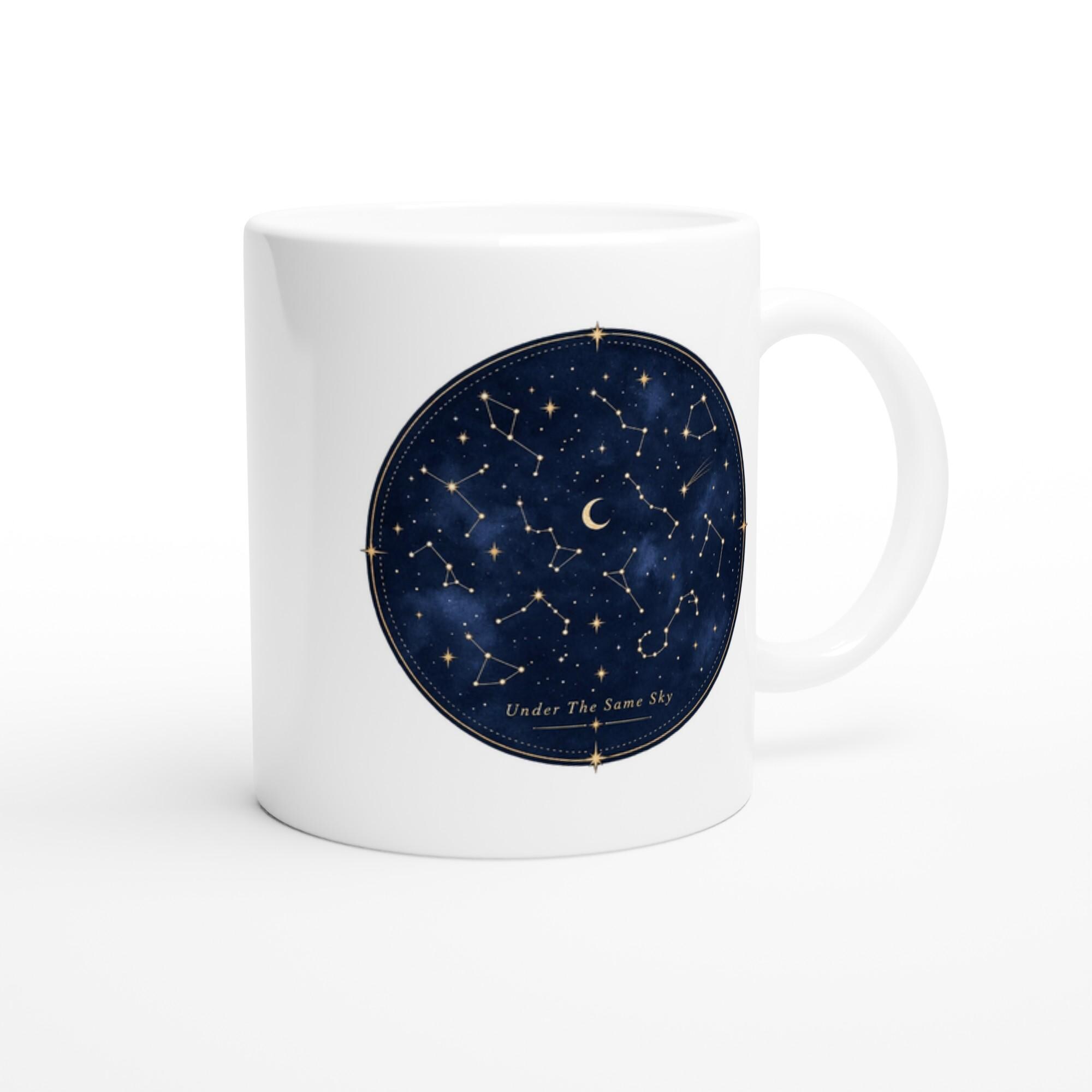 Under The Same Sky Mug, Constellation Star Map Mug, Celestial Coffee Mug, Minimalist Star Gift Mug, Night Sky Aesthetic Cup | Etsy product mockup