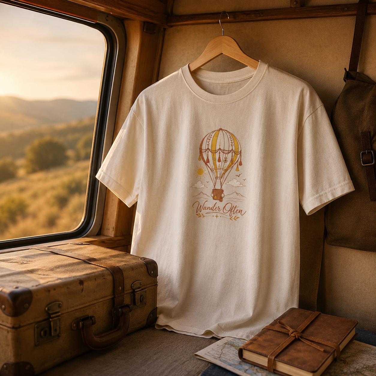 Wander Often Shirt for Free Spirits Who Are Always Planning the Next Trip | Etsy product mockup