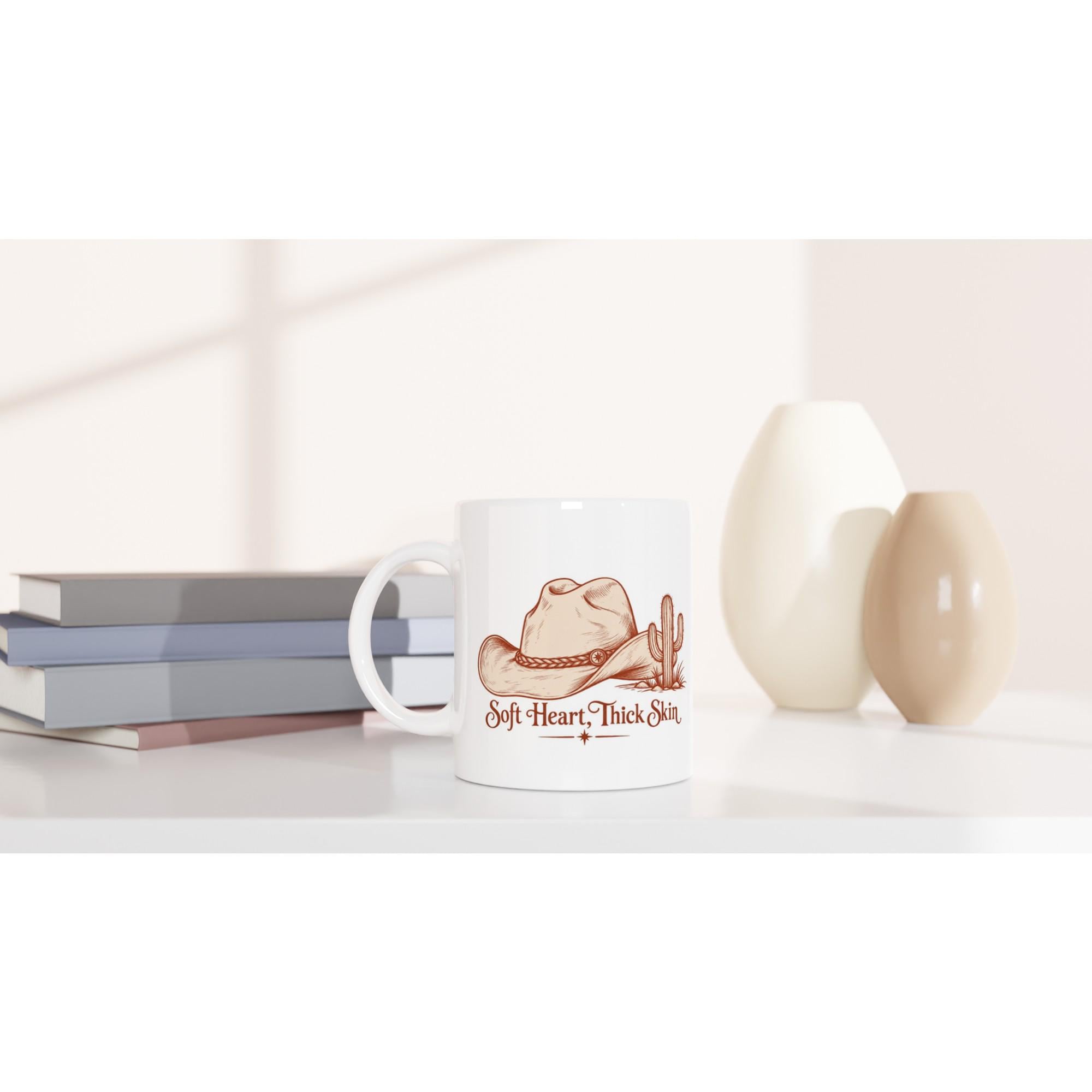 Soft Heart Thick Skin Mug with Western Cowgirl Aesthetic and Cactus Design | Etsy product mockup