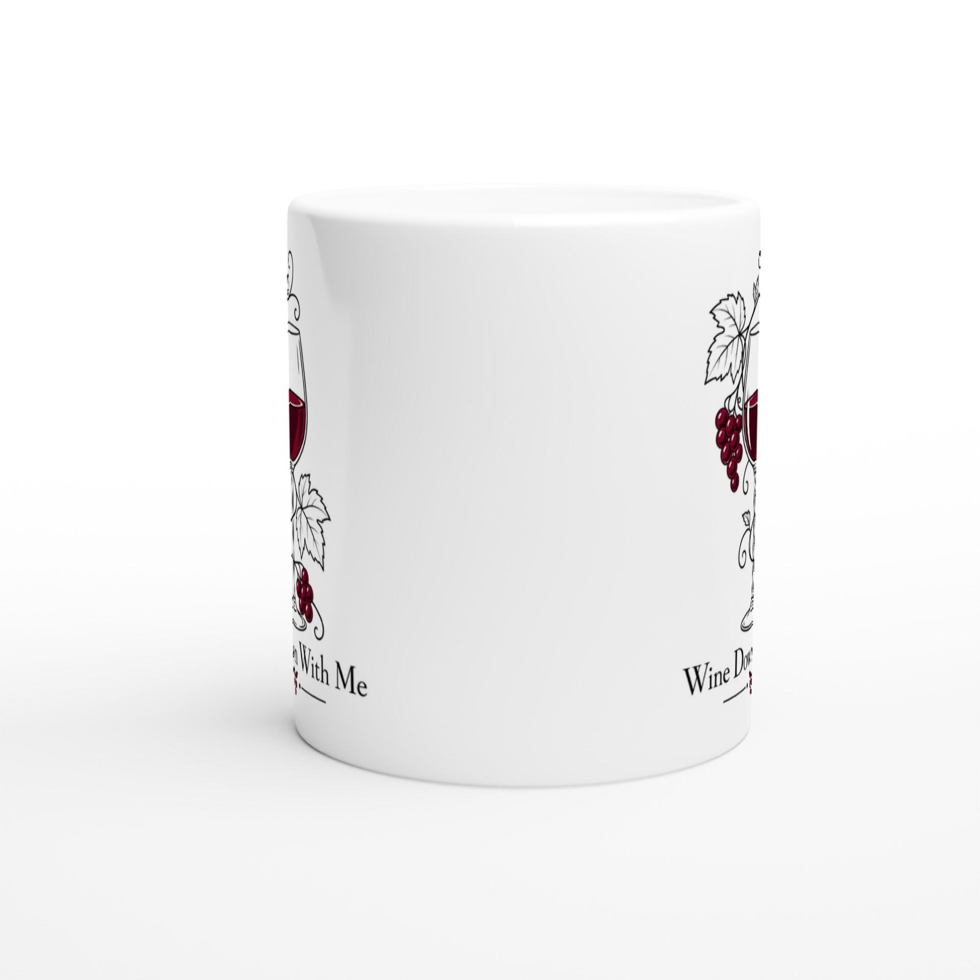 Wine Down With Me Mug for Anyone Who Prefers Their Coffee Mug Doubles as a Wine Glass | Etsy product mockup