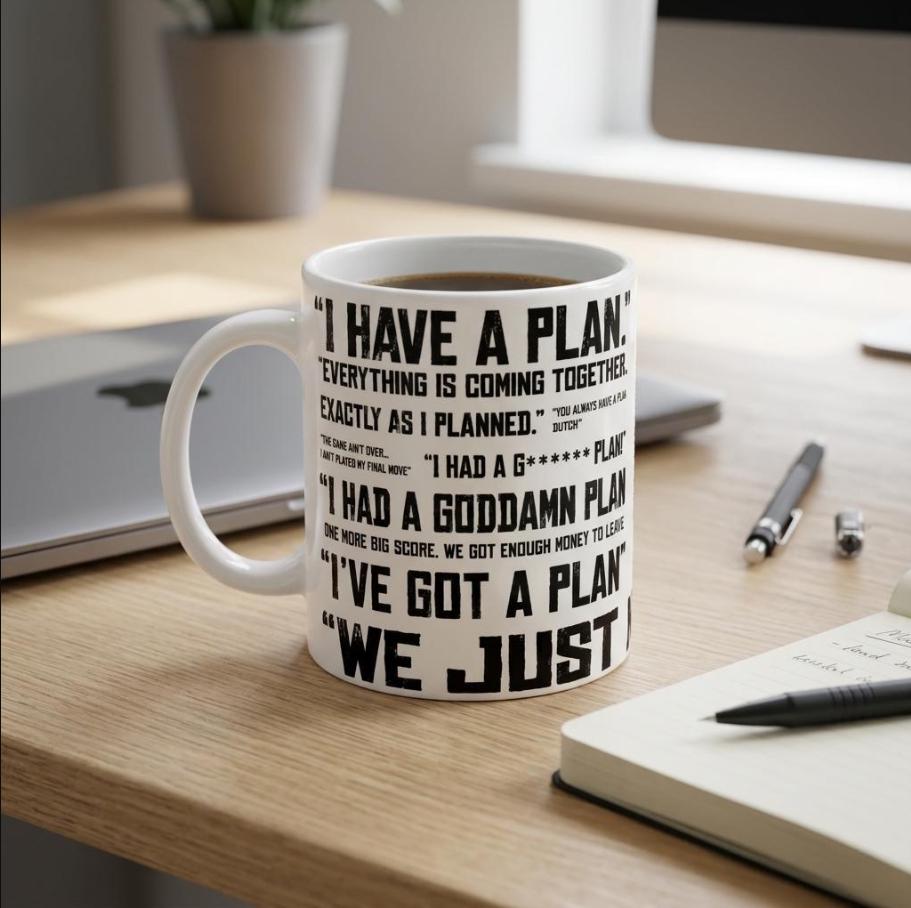 Red Dead Redemption 2 Inspired Mug, Dutch Van Der Linde Quote Coffee Cup | Etsy product mockup