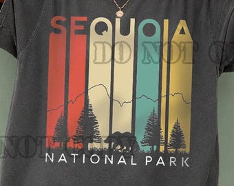 Sequoia National Park Shirt, Vintage Nature Graphic Tee, National Park T-Shirt, Outdoor Adventure Shirt, Mountain Landscape Tee