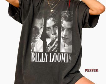 Maglietta con grafica Ritratto di BILLY Loomis, Maglietta con grafica SCREAM di Billy Loomis, Maglietta con grafica SCREAM del cast del film horror