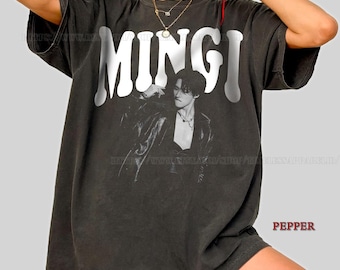 Oversized Mingi Unisex Shirt for Men and Women: Kpop Idol Graphic Tee