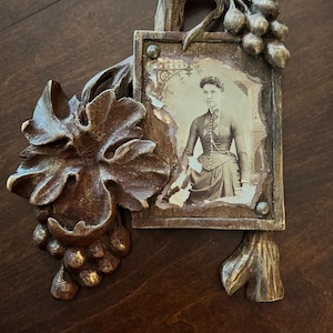 The Vine Remembers Her Art assemblage handmade found objects