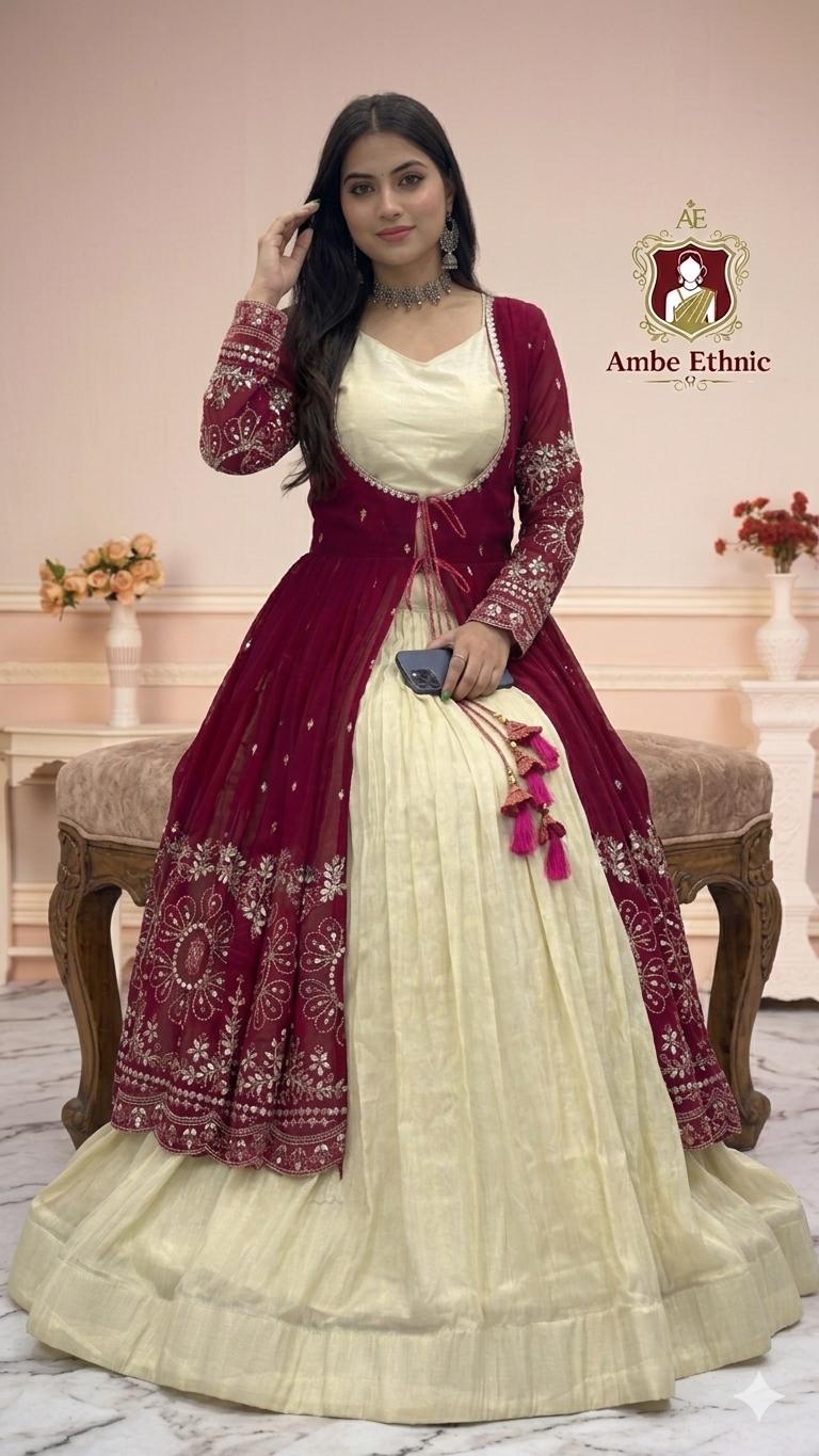 Emerald Green Anarkali - Etsy