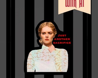 Ready or Not Sticker - Grace La Domas Portrait, Horror Movie Gift