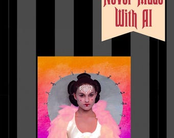 Padme Amidala Art Print, Star Wars Fanart (6x6)