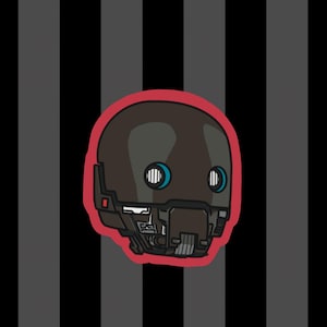JUMBO Kaytoo K2SO Empire Andor Rogue One Vinyl Mini Sticker Robot Droids | Droid Depot | star wars fan | tiny filler stickers | MTFBWY |