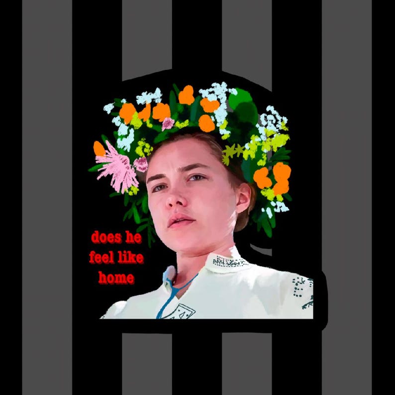 Midsommar Sticker: Dani Portrait, A24 Horror Movie Art image 1