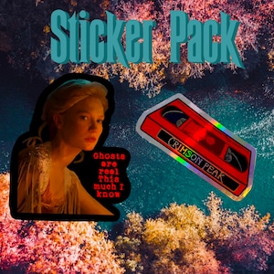 Crimson Peak VHS Holografischer Sticker + Final Girl Sticker Pack 2er-Set
