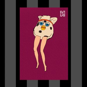 Cursed Furbies Plastic Doll Legs 4x6 Art Print