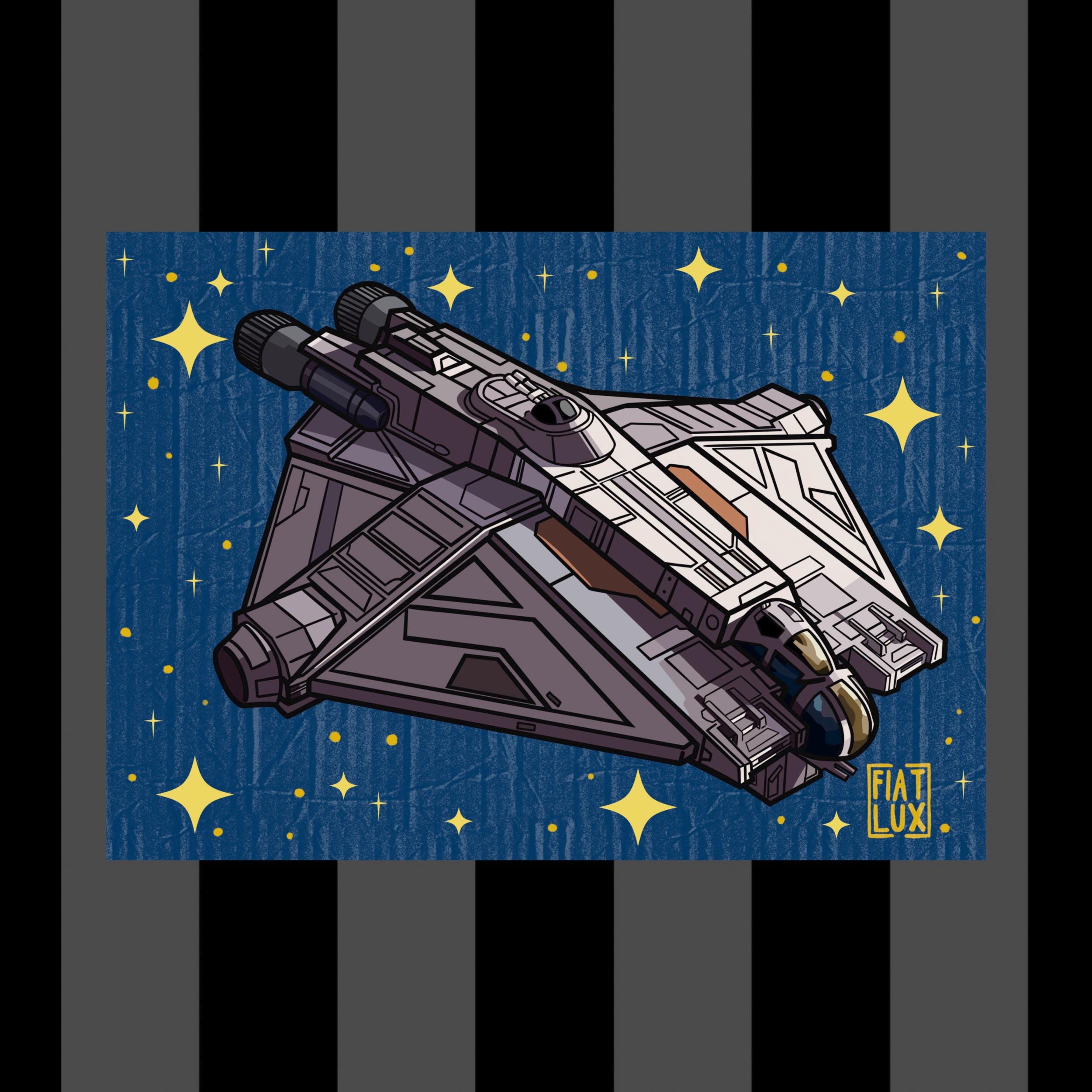 Starwars Ship Blue Print