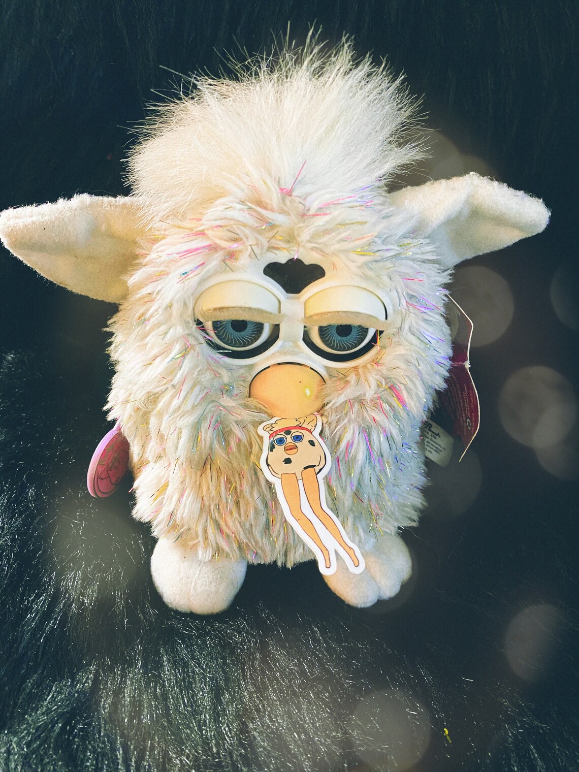 Cursed Furby Barbie Legs Mini Sticker | Etsy