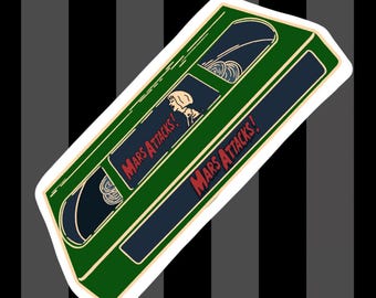 Mars greift an VHS Retro Throwback Aufnäher Horror Patch