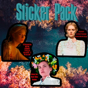 Final Girls Sticker 3 Pack Crimson Peak Ready or Not Midsommar Sticker Horror movie gifts movie fan gifts Weather Resistant