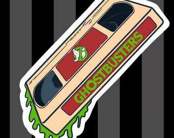 VHS Ghostbusters Ectosolar Holographischer 3-Zoll-Aufkleber