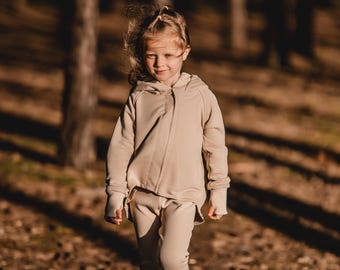 Felpa con cappuccio per bambini con funzionalità sensoriali, chiusura magnetica, supporto per l'autismo, abbigliamento adattivo